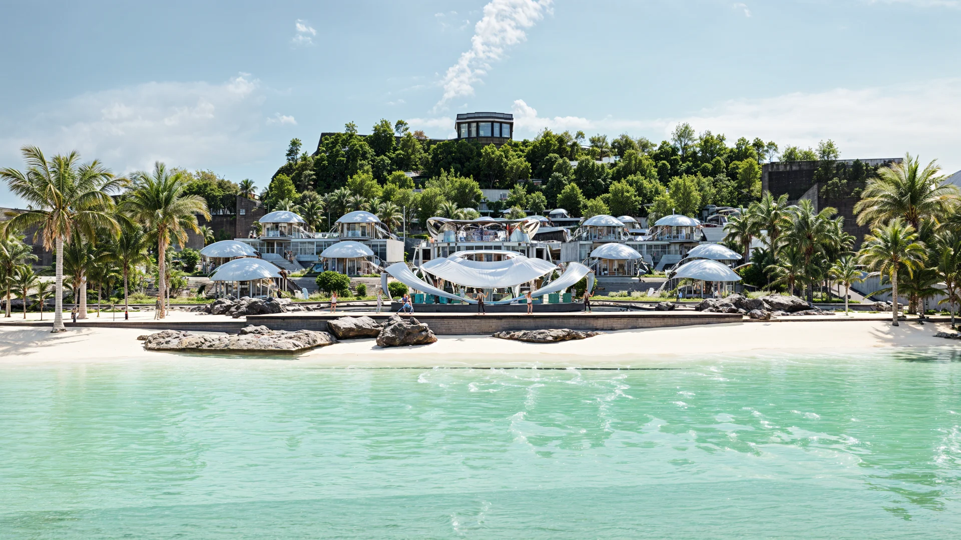 AVA seafront villa buildings, architectural visualisation